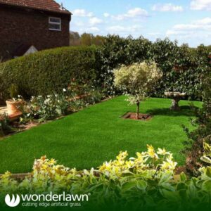 lush artificial grass installation