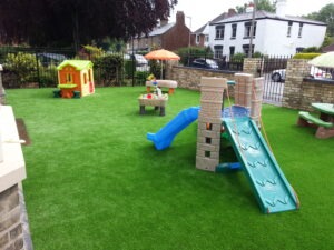 artificial grass installation for nurseries