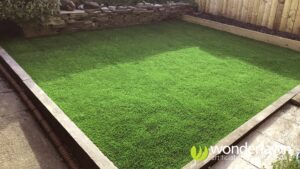 After: artificial grass installed