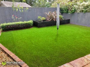 Domestic artificial grass installation